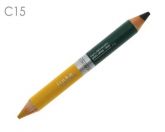 Lápis delineador para olhos Duo - Verde & Amarelo - 3,0g -